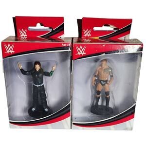 WWE Toppers The Rock, Jeff Hardy New Sealed Set Of 2